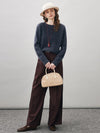 COMOBOCA Women's Wool Seamless Brushed Knit Sweater