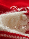 COMOBOCA 100% Wool Kids' Fair Isle Pattern Round Neck Sweater