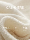 COMOBOCA 100% Cashmere Women's Cable Knit Colorful Accents Sweater