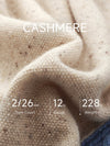 COMOBOCA 100% Cashmere Women's Color Block Cable Knit Sweater