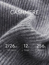 COMOBOCA 100% Cashmere Women's Color Block Ribbed Knit Sweater