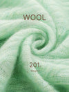 COMOBOCA Women's Mohair Cable Knit Round Neck Sweater