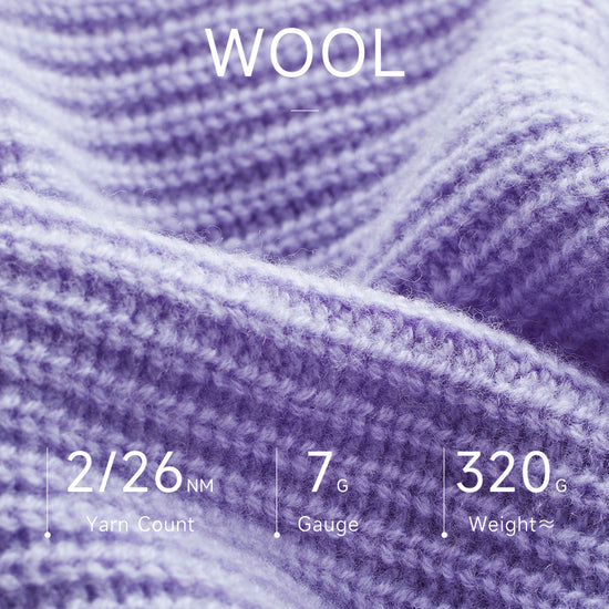 COMOBOCA 100% Wool Women's Cable Round Neck Knit Sweater