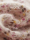 COMOBOCA Women's Speckled Lace Knit Round Neck Sweater