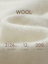 COMOBOCA 100% Wool Kids' Cable Knit Round Neck Sweater