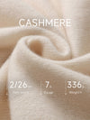 COMOBOCA 100% Cashmere Women's Turtleneck Cable Knit Sweater