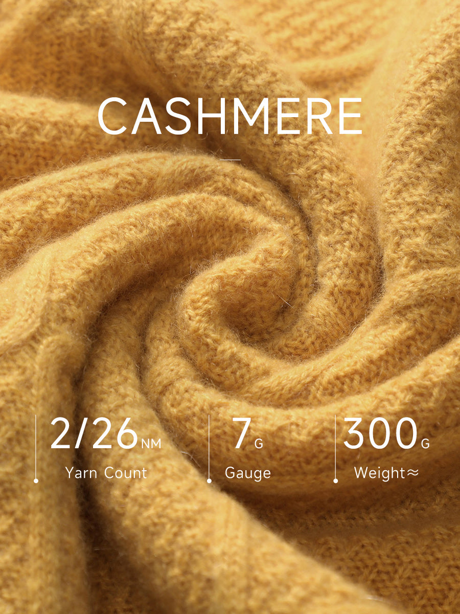 COMOBOCA 100% Cashmere Women's Sweater with Gold&Silver Threads