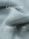 COMOBOCA 100% Cashmere Women's Ribbed Knit Pullover Sweater