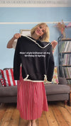 100% Cashmere Women's Sailor Collar Sweater