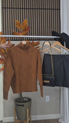 100% Cashmere Women's Turtleneck Cable Knit Sweater