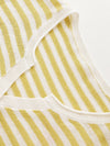 Women’s Linen Blend Striped Knit Pullover Short Sleeve T-Shirt
