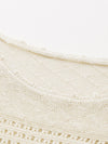COMOBOCA Women's Diamond Pointelle Knit Sweater