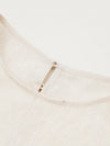Women's Crew Neck Mulberry Silk Blend Sleeveless Vest