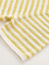 Women’s Linen Blend Striped Knit Pullover Short Sleeve T-Shirt