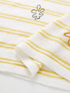 Women's Round Neck Linen Knit Top With Embroidery