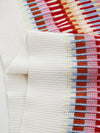 Women’s Crew Neck Silk-Cotton Jacquard Striped Short-Sleeve Knit T-shirt