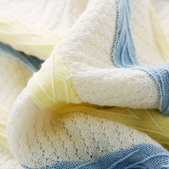 COMOBOCA Women's Striped Knit Cap Sleeve T-Shirt