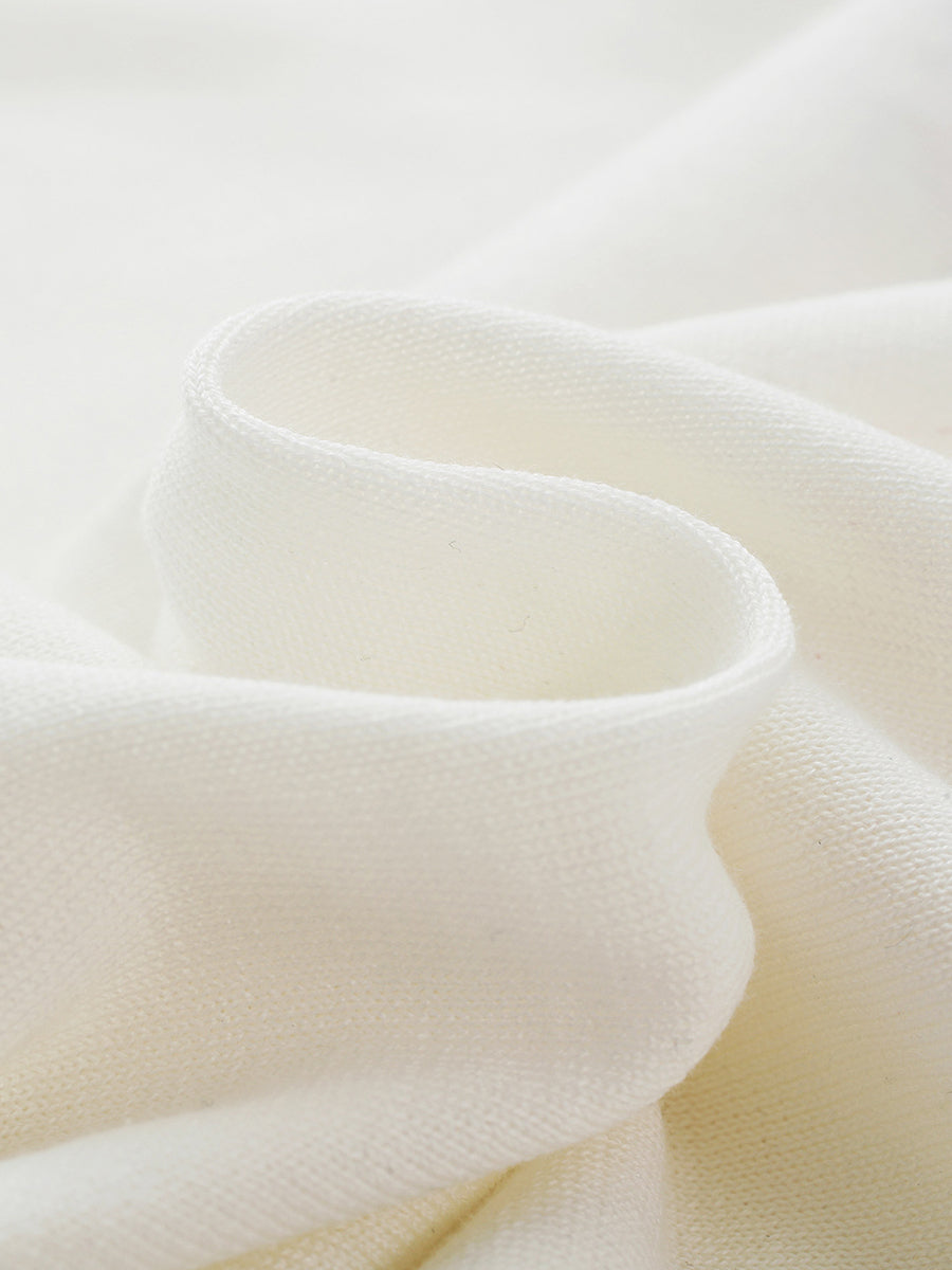 COMOBOCA Women's Floral Embroidery Knit T-Shirt