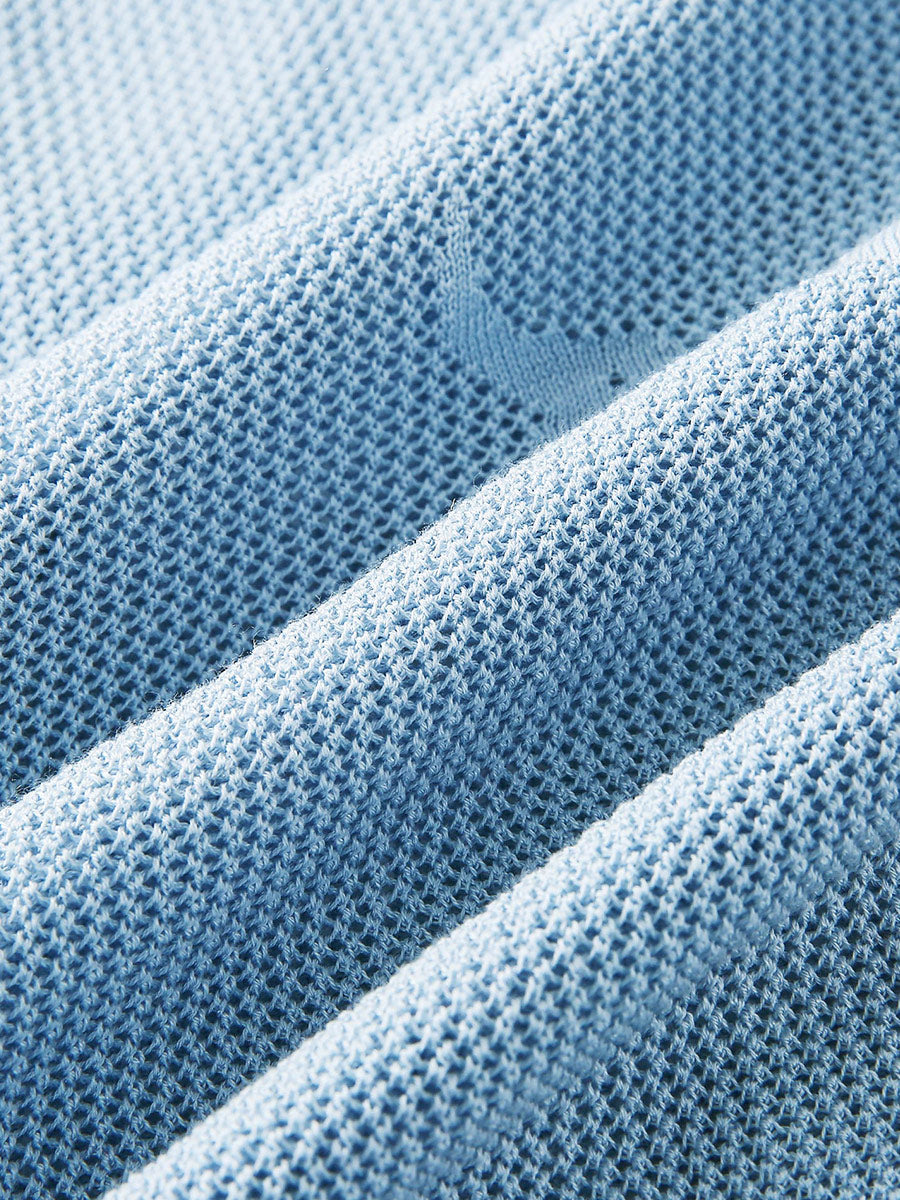 COMOBOCA Women's Pet Pointelle Knit Round Neck Cardigan