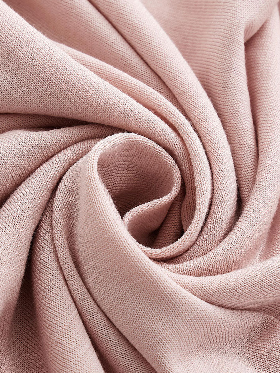 COMOBOCA Women's Panda Motif Contrast Trim Knit T-Shirt