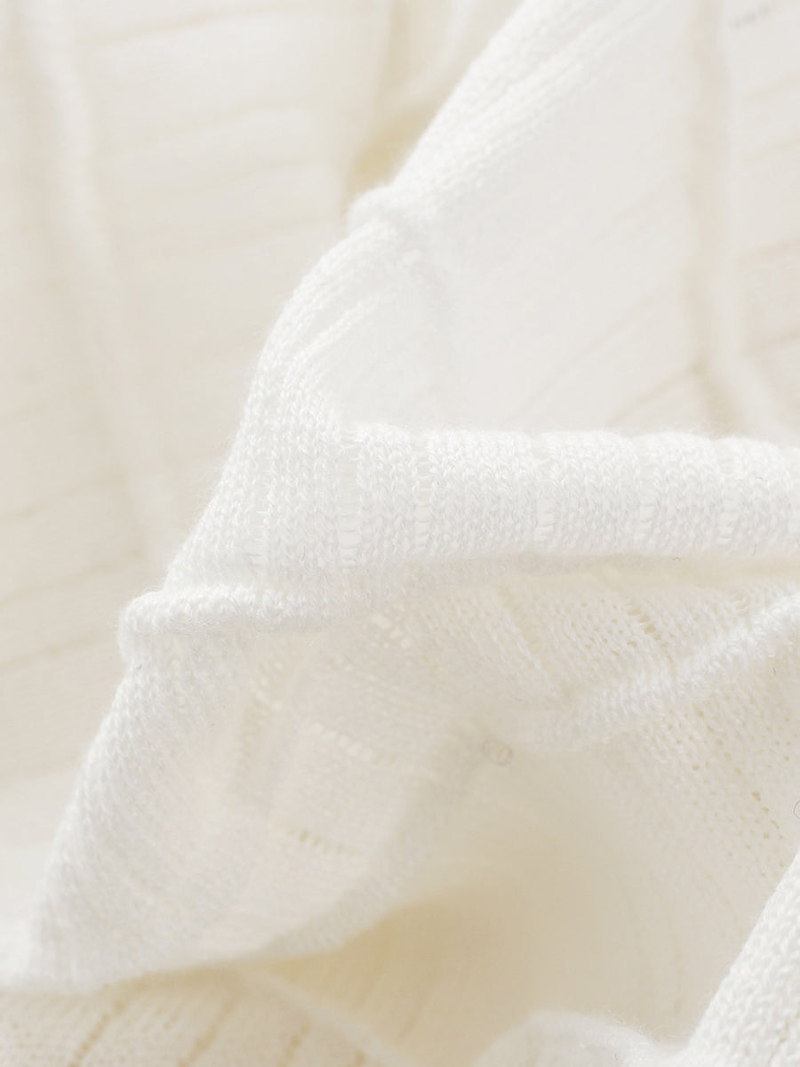 COMOBOCA Women's Textured Ribbed Knit Cardigan