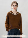 COMOBOCA 100% Cashmere Women's Sailor Collar Sweater