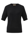 COMOBOCA 100% Wool Women's Seamless Round Neck Knit Sweater