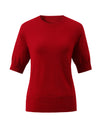 COMOBOCA 100% Wool Women's Seamless Round Neck Knit Sweater