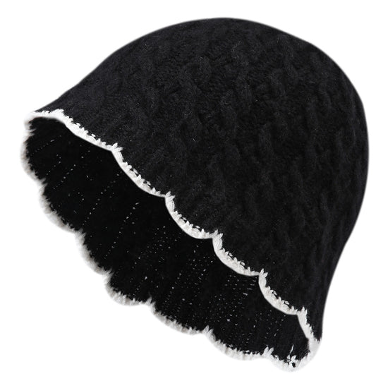COMOBOCA 100% Cashmere Women's Cable Knit Beanie
