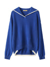COMOBOCA 100% Cashmere Women's Sailor Collar Sweater