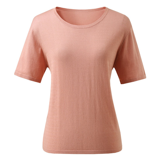 COMOBOCA Women's Soft Knit Short Sleeve T-Shirt
