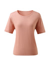 COMOBOCA Women's Soft Knit Short Sleeve T-Shirt