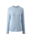 COMOBOCA 100% Cashmere Women's Sweater with Built-in Collar