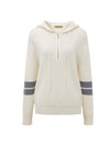 COMOBOCA 100% Cashmere Women's Half Zip Sweater Knit Hoodie
