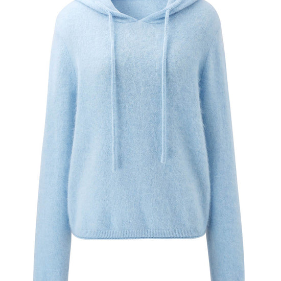 COMOBOCA Women's Wool Fuzzy Hooded Sweater