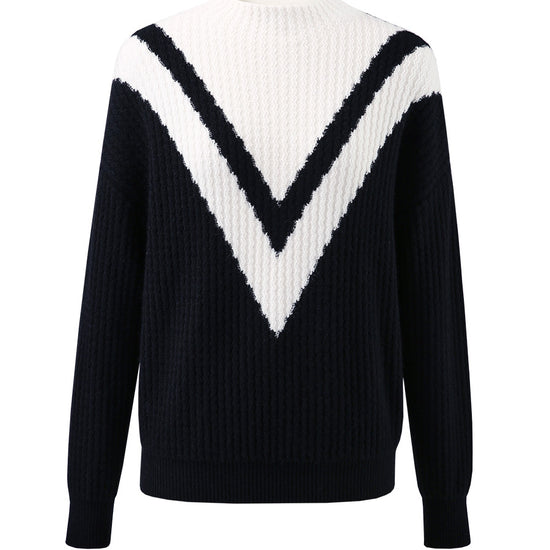 COMOBOCA 100% Cashmere Women's Mock Neck Knit Sweater