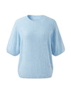 COMOBOCA Women's Wool Seamless Brushed Half Sleeve Knit Sweater