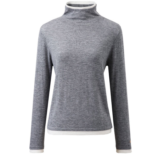 COMOBOCA 100% Wool Women's Lightweight Turtleneck Sweater