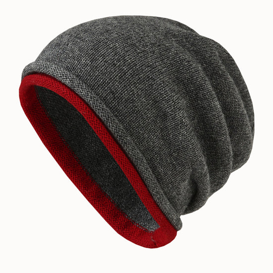 COMOBOCA 100% Wool Women's Double Layered Knit Beanie