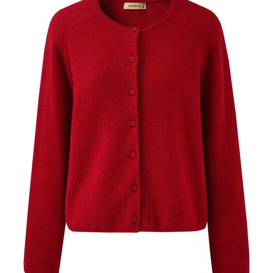 COMOBOCA 100% Cashmere Women's Button Front Knit Cardigan