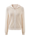 COMOBOCA Women's Sheer Mesh Hooded Zip Up Cardigan