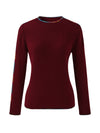 COMOBOCA 100% Cashmere Women's Sweater with Built-in Collar