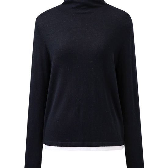 COMOBOCA 100% Wool Women's Lightweight Turtleneck Sweater