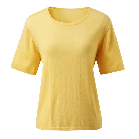 COMOBOCA Women's Soft Knit Short Sleeve T-Shirt