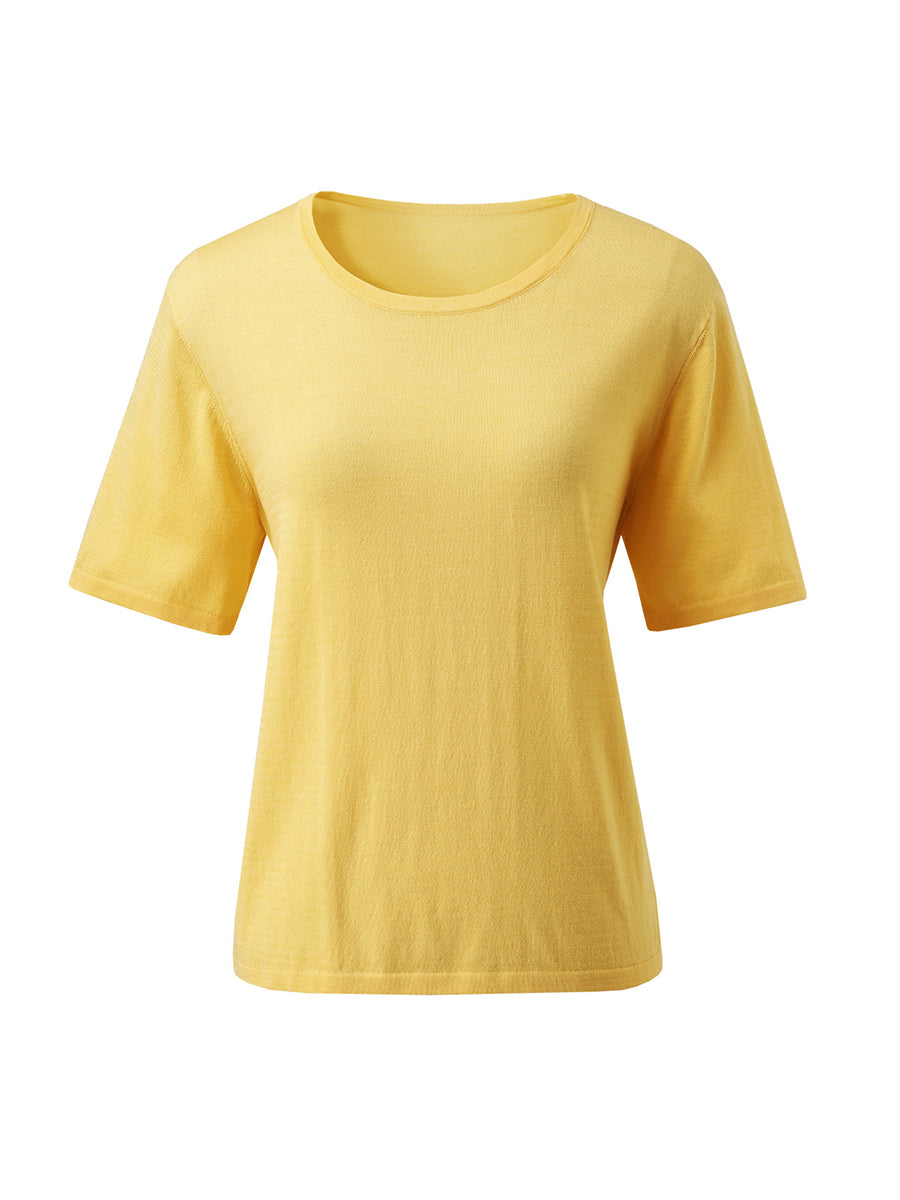 COMOBOCA Women's Soft Knit Short Sleeve T-Shirt