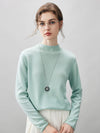 COMOBOCA 100% Cashmere Women's Round Neck Knit sweater