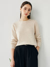 COMOBOCA 100% Cashmere Women's Round Neck Sweater