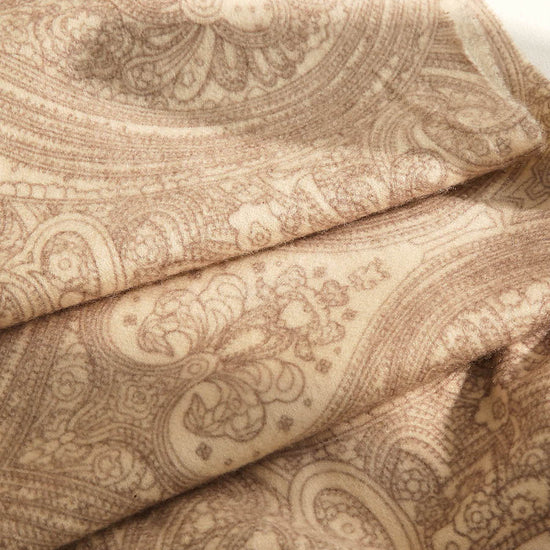 COMOBOCA 100% Cashmere Women's Paisley Pattern Fringed Scarf
