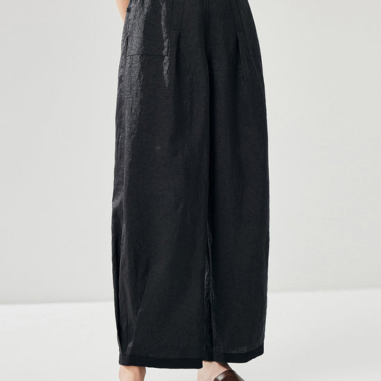 COMOBOCA 100% Mulberry Silk Women's Reversible High Waist Pants