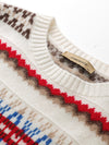 100% Cashmere Women's Nordic Fair Isle Knit Sweater